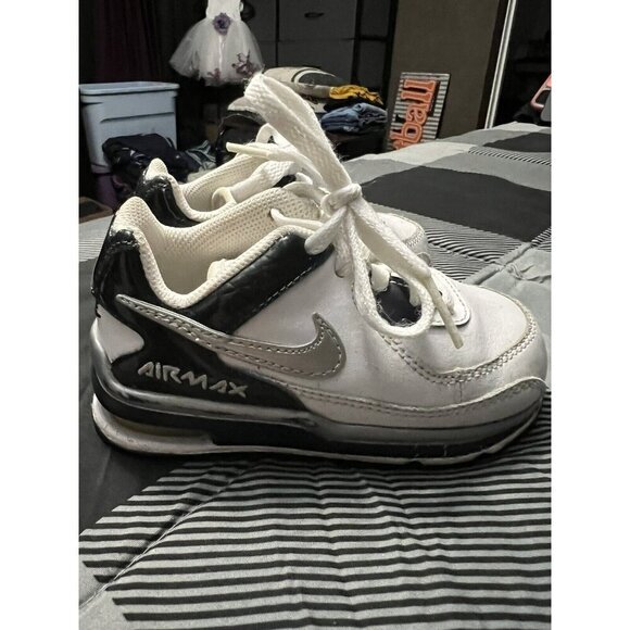 Nike Air Max 90 LTR Run White Black Platinum White GS 833412-104 Sz 7‎ C - Picture 5 of 7